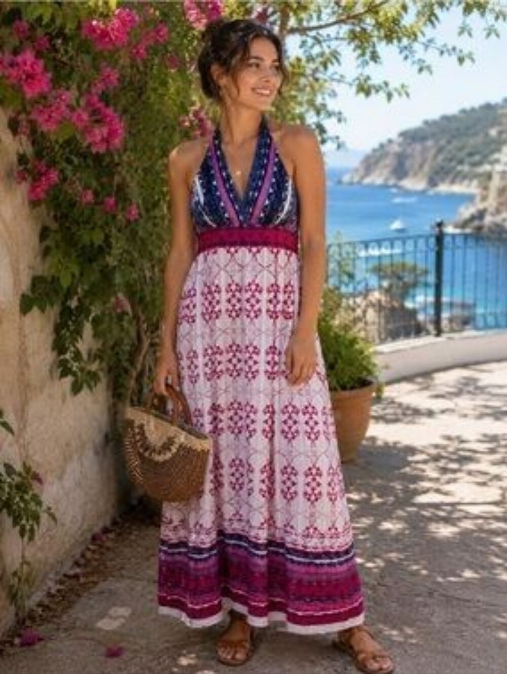 Style & Co Maxi Dress • Size 14 Boho 100% Cotton NWT